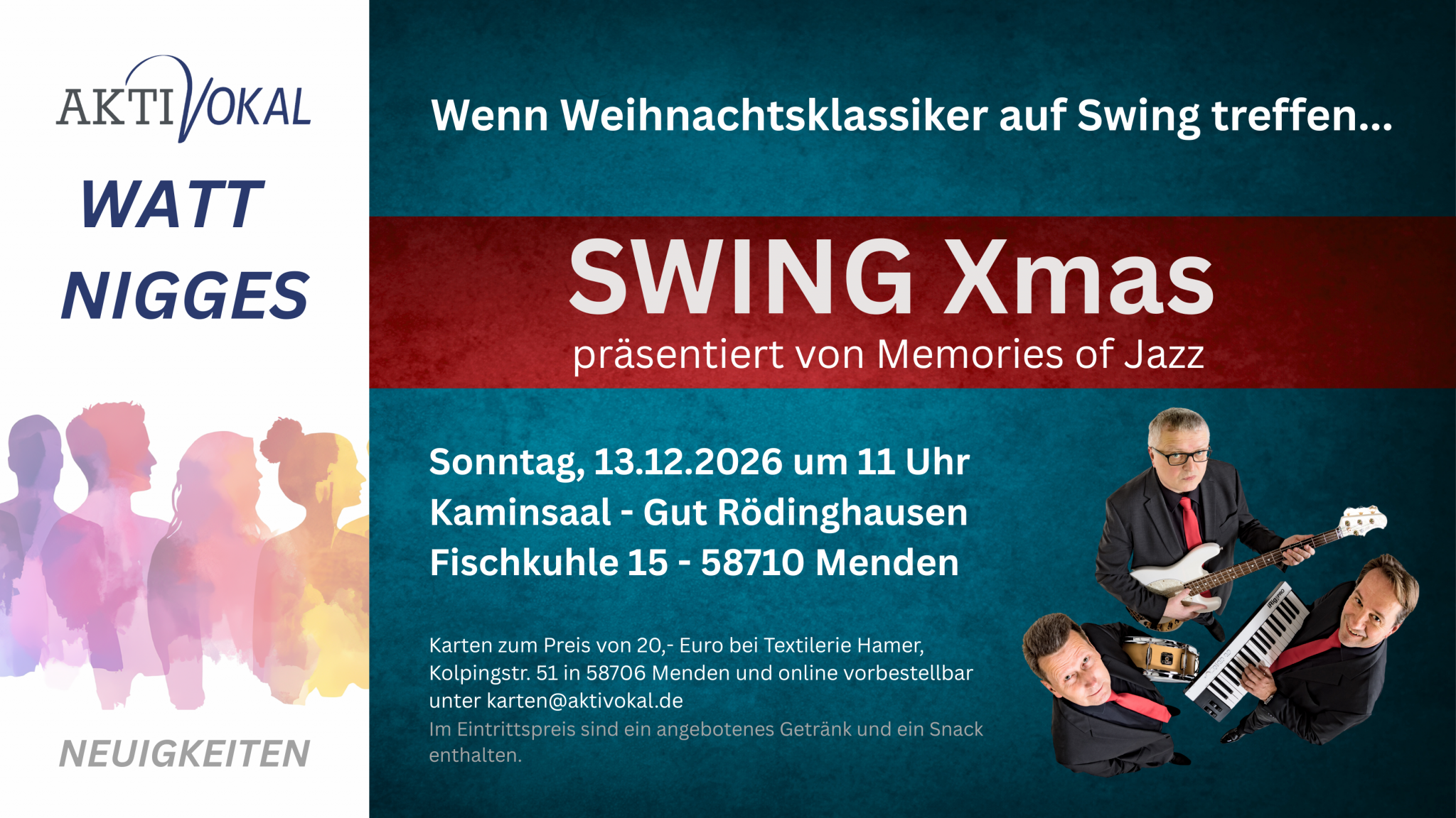 Bild zu: SWING Xmas – bes(ch)wingte Weihnachten auf Gut Rödinghausen
