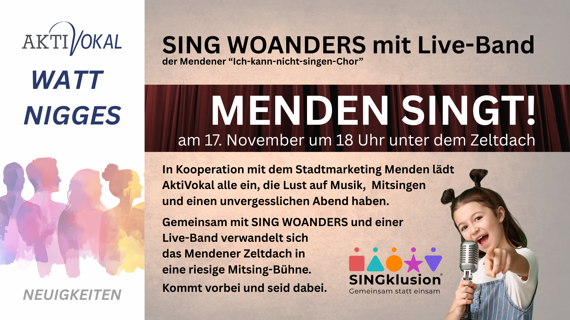 Grafik: Menden singt - 17.November 2026